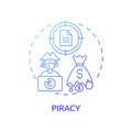 Piracy concept icon