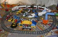 PIRAEUS ATHENS GREECE.MAY 09, 2020. Lego toy blocks characters and forms Royalty Free Stock Photo