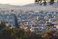 Piraeus city, Attica, beautiful panoramic view of Piraeus, Greece, with harbour and port, mountains and scenery beyond the city,