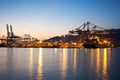 Piraeus Container terminal Royalty Free Stock Photo