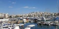 Beautiful view of yachts and fishing boats in Zea Marina, Piraeus, Athens - Greece Royalty Free Stock Photo