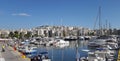 Beautiful view of yachts and fishing boats in Zea Marina, Piraeus, Athens - Greece Royalty Free Stock Photo