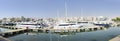 Piraeus port with luxury yachts