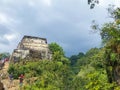 Piramid in the Tepozteco on the top of the mountain Royalty Free Stock Photo
