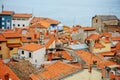 PIRAN, SLOVENIA - 19 JULY 2013: beautiful city view with red roofs in Piran, Slovenia