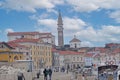 Piran, Slovenia, travel and tourism destination on Adriatic, medieval architecture, beautiful