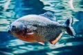 Piranha fish - side view Royalty Free Stock Photo