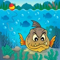 Piranha fish underwater theme 4