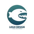 Piranha logo design