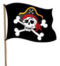 Pirate banner theme 1 Royalty Free Stock Photo