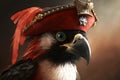 Pirate bird. Generative AI. Royalty Free Stock Photo