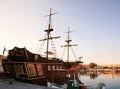 Pirate boat rethymno crete greece