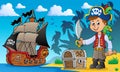 Pirate boy topic image 2 Royalty Free Stock Photo