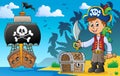 Pirate boy topic image 5 Royalty Free Stock Photo