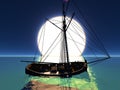 Pirate brigantine
