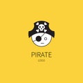 Pirate captain head Royalty Free Stock Photo