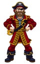 Pirate Captain Cartoon Character Mascot