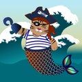 Pirate Cat Mermaid Mischief: Conqueror of the Three Mighty Waves