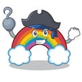 Pirate colorful rainbow character cartoon