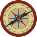Pirate compass vector isolated on white background