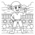 Pirate Crew Coloring Page for Kids