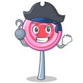 Pirate cute lollipop character cartoon