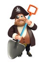 Pirate with Digging shovel