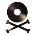 Pirate DVD on white