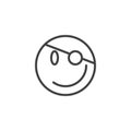 Pirate emoji line icon