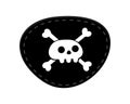 Pirate eye patch icon sign flat style design vector illustration isolated on white background. Royalty Free Stock Photo