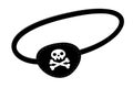 Pirate eye patch icon sign flat style design vector illustration isolated on white background. Royalty Free Stock Photo