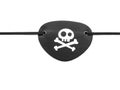 Pirate eyepatch on white Royalty Free Stock Photo