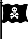 Pirate flag Royalty Free Stock Photo