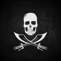 Pirate flag vector illustration Royalty Free Stock Photo
