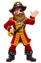 Pirate Fun Captain Cartoon Character Mascot Royalty Free Stock Photo