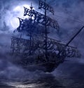 Pirate Ghost Ship Flying Dutchman Royalty Free Stock Photo