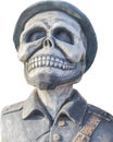 Pirate ghost statue isolate on white background. Royalty Free Stock Photo