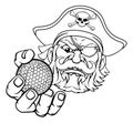 Pirate Golf Ball Sports Mascot Cartoon