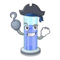 Pirate graduated cylinder with on mascot liquid