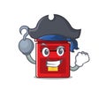 Pirate happy mailbox in with cartoon cute