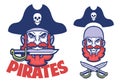Pirate head mascot Royalty Free Stock Photo