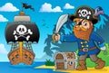 Pirate holding sabre theme 2