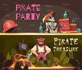 Pirate Horizontal Banners Set