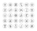 Pirate icon set Royalty Free Stock Photo