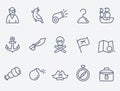 Pirate icon set