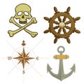 Pirate Icons Royalty Free Stock Photo