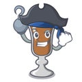 Pirate irish coffee character cartoon