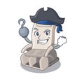 Pirate massage chair isolated in the character