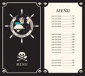 Pirate menu