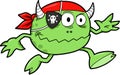 Pirate Monster Vector Royalty Free Stock Photo